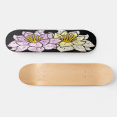 Cartoon-Blume Vector-Design Skateboard (Horizontal)