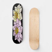Cartoon-Blume Vector-Design Skateboard (Vorderseite)