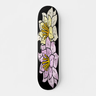 Cartoon-Blume Vector-Design Skateboard