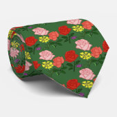 Cartoon-Blumen Krawatte (Gerollt)