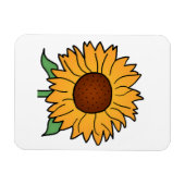 Cartoon-Blumen, Sommer-Blumensonnenblume Magnet (Horizontal)