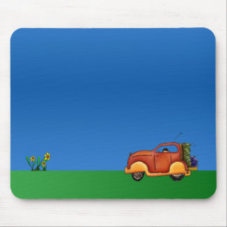 Cartoon-Blumen und Auto-kundengerechte Mousepad
