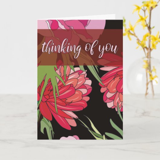 Cartoon Blumendenken über Sie Karte (Gelbe Blume)