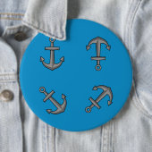 Cartoon Boat Anchor Set Button (Beispiel)