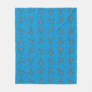 Cartoon Boat Anchor Set Fleecedecke
