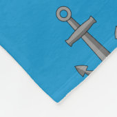 Cartoon Boat Anchor Set Fleecedecke (Ecke)