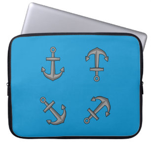 Cartoon Boat Anchor Set Laptopschutzhülle