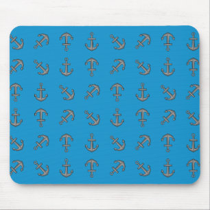 Cartoon Boat Anchor Set Mousepad