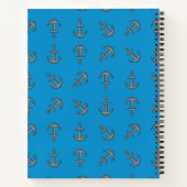 Cartoon Boat Anchor Set Notizblock (Rückseite)
