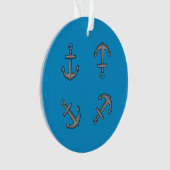 Cartoon Boat Anchor Set Ornament (Vorderseite)