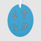 Cartoon Boat Anchor Set Ornament (Vorderseite)