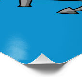 Cartoon Boat Anchor Set Poster (Ecke)