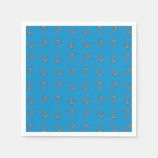 Cartoon Boat Anchor Set Serviette (Vorderseite)