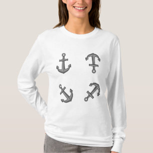 Cartoon Boat Anchor Set T-Shirt