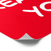 Cartoon Bookworm mit Buch und Brille Poster (Ecke)