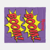 Cartoon Boom Thunder_Cove Fleecedecke (Vorderseite (Horizontal))