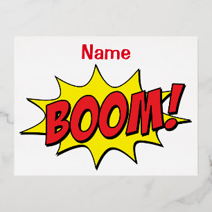Cartoon Boom Thunder_Cove Folien Feiertagspostkarte