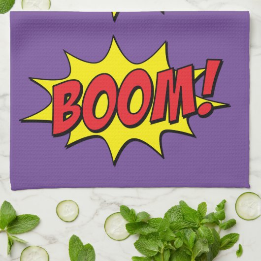 Cartoon Boom Thunder_Cove Geschirrtuch (Gefaltet)