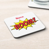 Cartoon Boom Thunder_Cove Getränkeuntersetzer (Linke Seite)