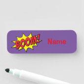 Cartoon Boom Thunder_Cove Namensschild (Beispiel)