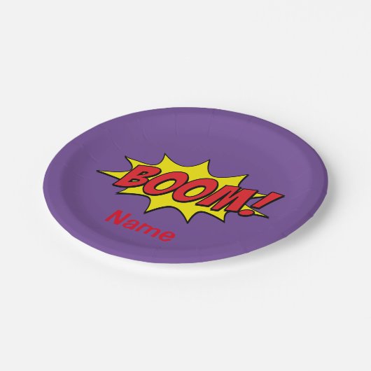 Cartoon Boom Thunder_Cove Pappteller (Schrägansicht)