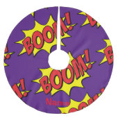 Cartoon Boom Thunder_Cove Polyester Weihnachtsbaumdecke (Vorderseite)