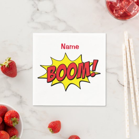 Cartoon Boom Thunder_Cove Serviette (Beispiel)