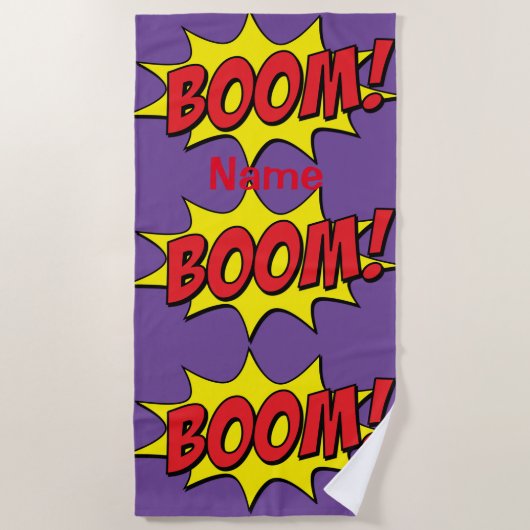 Cartoon Boom Thunder_Cove Strandtuch (Vorderseite)