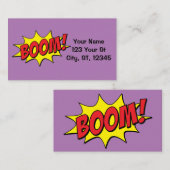 Cartoon Boom Thunder_Cove Visitenkarte (Vorne/Hinten)