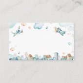 Cartoon-Bordflugzeuge für Kinder Begleitkarte (Rückseite)