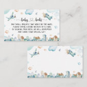 Cartoon-Bordflugzeuge für Kinder Begleitkarte (Vorne/Hinten)