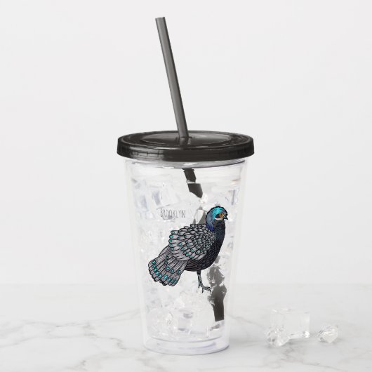 Cartoon Bornean Acryltrinkbecher (Vorderseite Ice)