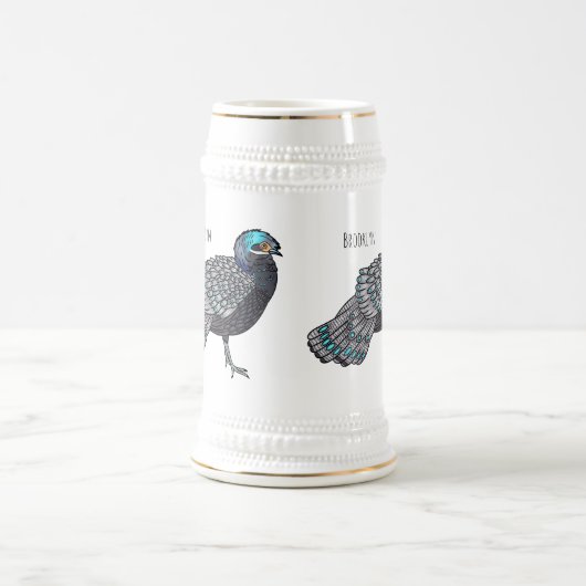 Cartoon Bornean Bierglas (Mittel)