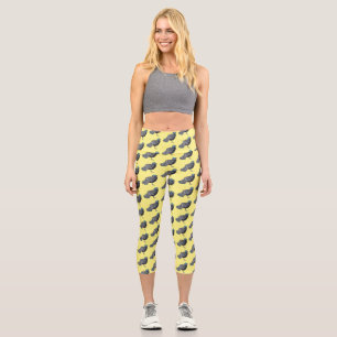 Cartoon Bornean Capri Leggings