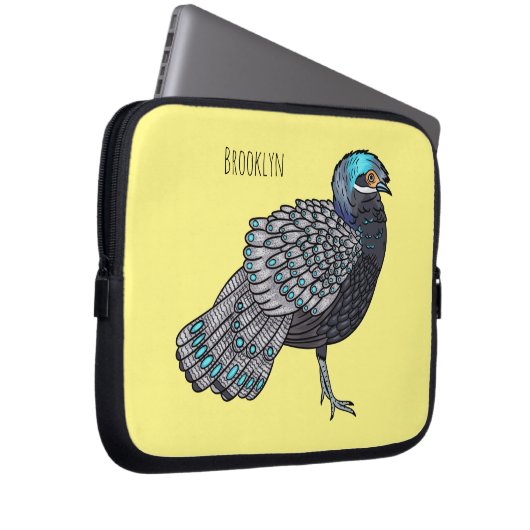 Cartoon Bornean Laptopschutzhülle (Vorne Rechts)