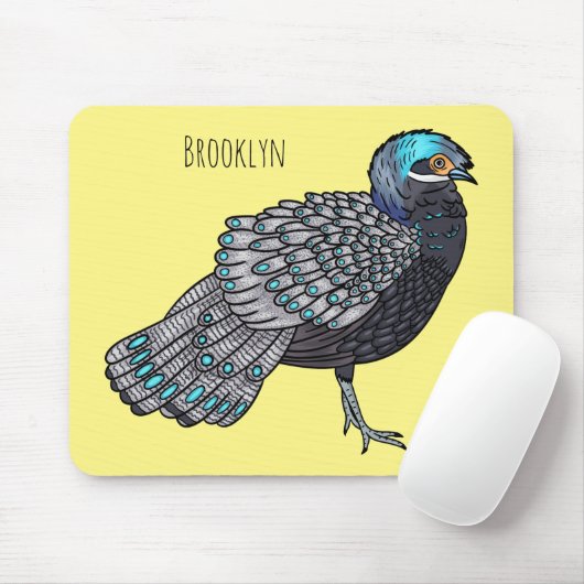 Cartoon Bornean Mousepad (Mit Mouse)