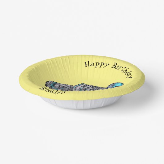 Cartoon Bornean Pappteller (Gewinkelt)