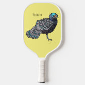 Cartoon Bornean Pickleball Schläger (Rückseite)