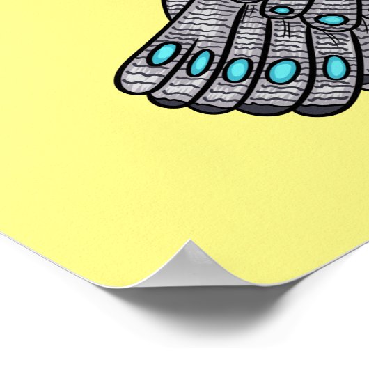 Cartoon Bornean Poster (Ecke)