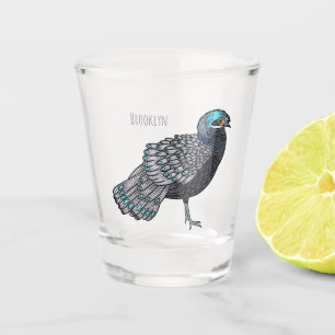Cartoon Bornean Schnapsglas