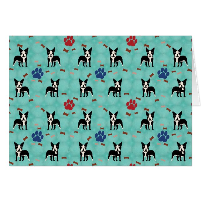 Cartoon Boston Terrier (Vorderseite (Horizontal))
