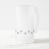 Cartoon-Boston-Terrier Mattglas Bierglas (VorderseiteRechts)