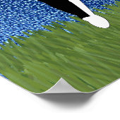 Cartoon Boston Terrier Poster (Ecke)