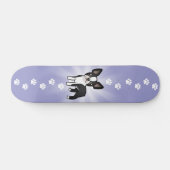 Cartoon-Boston-Terrier Skateboard (Horizontal)