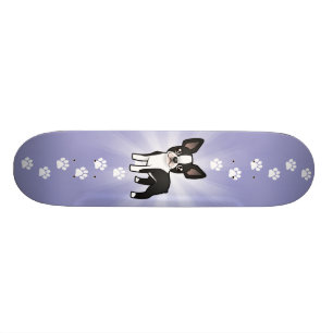 Cartoon-Boston-Terrier Skateboard
