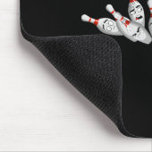 Cartoon Bowling Scanik Bowling Buttone Funny Sport Mousepad (Ecke)