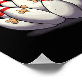 Cartoon Bowling Scanik Bowling Buttone Funny Sport Poster (Ecke)