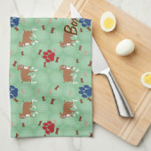 Cartoon Boxer Geschirrtuch (Viertel Falte)