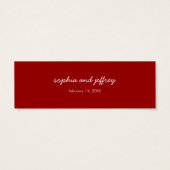 Cartoon Boy Liebe Girl Whimsical Gastgeschenk Hoch (Rückseite)