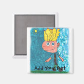 Cartoon Boy - Timmy Magnet (Vorderseite/Rückseite)